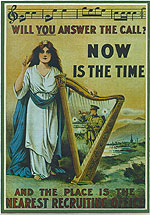 "Now is the Time" WW1 Poster
(WW1 Recruitment Poster)