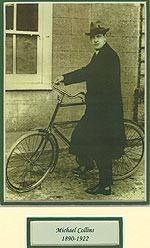 Michael Collins On Bicycle
(His mode of transport)