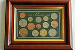 Framed Opaque Case Irish Coins 1928-1999
(Really nice opaque presentation)