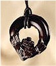 Small Claddagh Irish Turf Pendant
(Handcrafted)