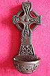 Turf Celtic Cross Holy Water Font 8" tall
(5000 year old Turf)