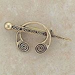 Celtic Warrior Viking Brooch
(With spirals)