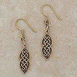 Irish Celtic Bronze Earrings
(Celtic knotwork)