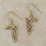 Celtic Bronze Eagle Earrings
(Eagle heads)