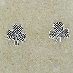 Plain Shamrock Earring
(with engraved leaf pattern)