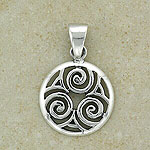 Lovely Celtic Spiral Pendant
(Made from silver)