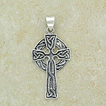 Celtic Cross Pendant with circular base
(Irish inspired design)