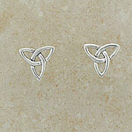 Small Celtic Trinity Silver Earrings
(.925 sterling silver)
