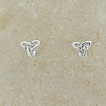 Celtic Trinity Miniature Silver Earrings
(from Ireland)
