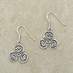 Pair of Irish Celtic Triskele Earrings
(inspired by celtic art)