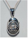Claddagh Silver Celtic Love Locket
(Sterling Silver)