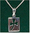 Irish Shamrock Lucky Silver Pendant
(Sterling Silver!)