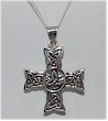 Trinity Knot Irish Silver Celtic Cross
(with 18" chain)