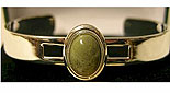 Silver Oval Connemara Marble Gemstone
(Bangle)
