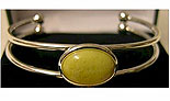 Green Connemara Marble Bangle
(Silver Plated Bands)