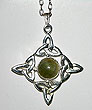 Connemara Marble Celtic Knot Pendant
(with sterling silver)