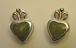 Claddagh Connemara Marble Earrings
(Sterling Silver)
