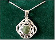 Connemara Marble Celtic Shield
(Irish Pendant)