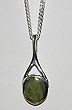 Connemara Marble Celtic Drop Pendant
(with sterling silver)
