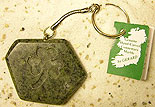 Lucky Stone Shamrock Keyring
(Irish Connemara Marble)