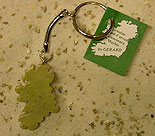 Map Design Irish Keyring
(Connemara Marble)