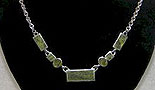 7 Stone Chunky Multi Necklace on Silver Chain
(Connemara Marble)