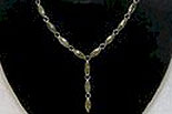 Chunky Oval Necklace on Silver Chain
(Irish Connemara Marble)