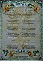 Irish National Anthem Celtic Style
(Dual Language Large Mount)