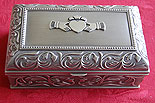 Mullingar Pewter Jewellery Box - Large - Claddagh
