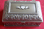 Mullingar Pewter Jewellery Box - Medium - Claddagh