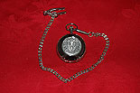 Clarke Coat of Arms Crest Pocket Watch
(by Mullingar Pewter)
