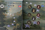 United Kingdom GB Euro Pattern Set
(Year of Issue - 2003)