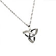 14K White Gold Celtic Trinity Knot Pendant
(18" Gold Chain Irish Handcrafts)