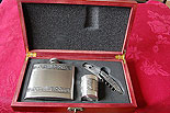 Whiskey Flask & Wine Set
(Mullingar Pewter)