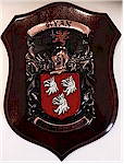 Customized Handpainted Crest Shield - Large
(Coat of Arms & Motto)