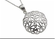 Sterling Silver Round Celtic Pendant