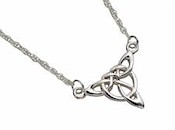 Silver Celtic Pendant Trinity Knot Design