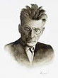 Samuel Beckett Monochrome Portrait
(by Pervaneh Matthews - Signed Ltd Edition)