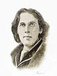Oscar Wilde Monochrome Portrait
(by Pervaneh Matthews - Signed Ltd Edition)