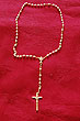 Rosary Beads Set White Pearl Beads
(Gold Style Crucifix)