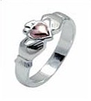 Ladies & 14K Rose Gold Claddagh Ring
(Handcrafted in Ireland)