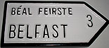 Belfast City Old Style Irish
(Road Sign - Handpainted)