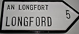 Longford Antique Style 5 Miles
(Irish handpainted Road Sign)
