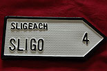 Sligo Old Style 4 Miles
(Irish Road Sign)