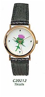 Scottish Thistle Ladies Gold Watch
(by Rovada)