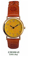 Celtic Dog Book of Kells
(Ladies Gold Plated Irish Watch)