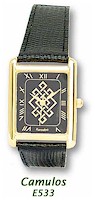 Mens Celtic Pattern Gold Plated Wrist Watch
(Irish Made)