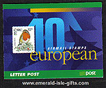 Sb91 (sg) 2001 Birds ?.20 Booklet European Airmail 