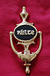 Claddagh & F�ilte Brass Door Knocker
(7" x 4" inches)