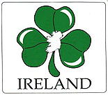 Shamrock & Ireland Map Irish Car
(Bumper Sticker Decal)